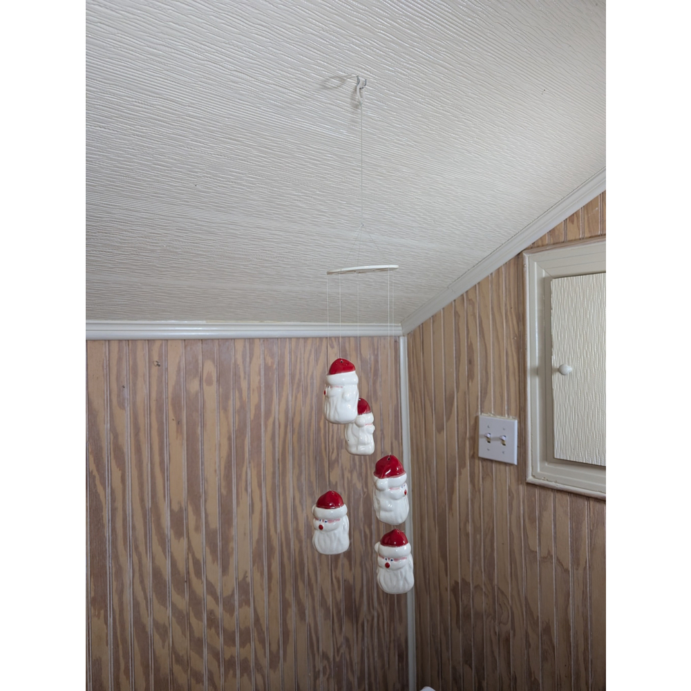 Vintage Christmas Santa Head Mobile - Picture 6 of 7
